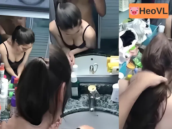 sex âu hà my Đang make up thì anh bồ vào doggy